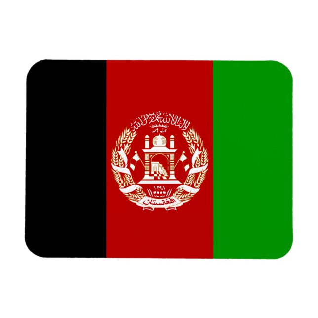 Afghanistan Flag; Afghan Magnet (Horizontal)