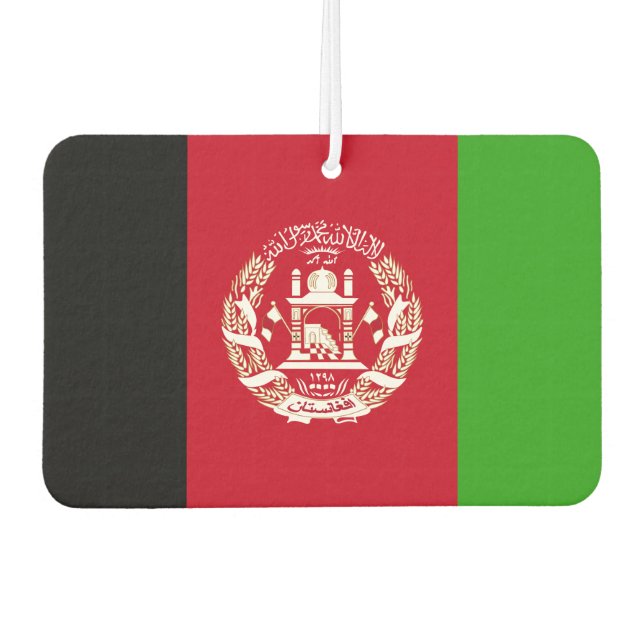 Afghanistan Flag Air Freshener (Front)