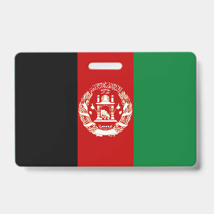 Afghanistan flag badge