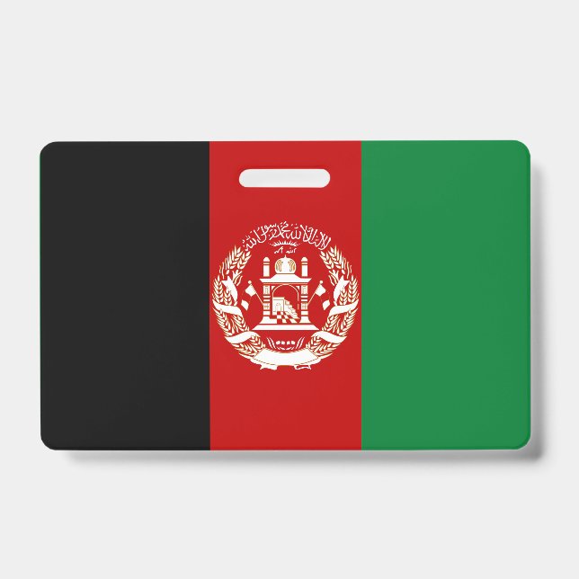 Afghanistan flag badge (Front)