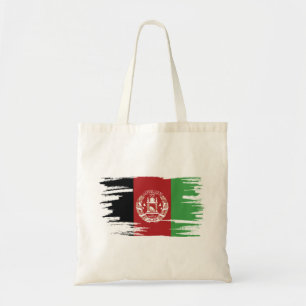 Afghanistan Flag Brush Art Tote Bag