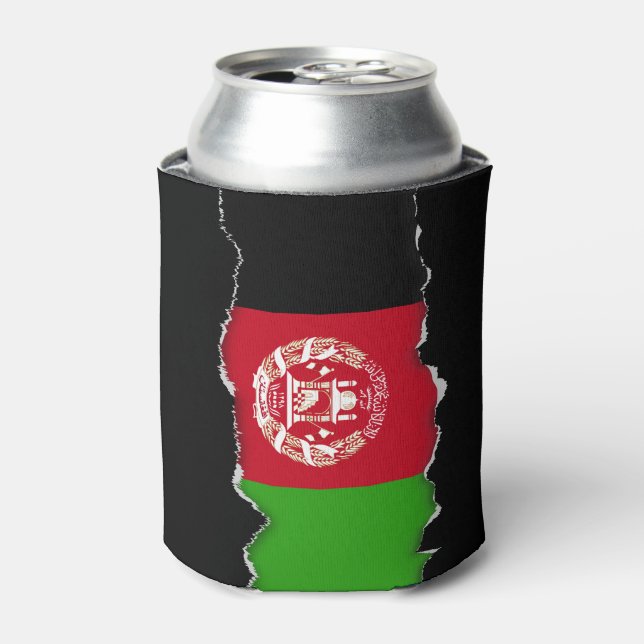 Afghanistan Flag Can Cooler (Can Front)