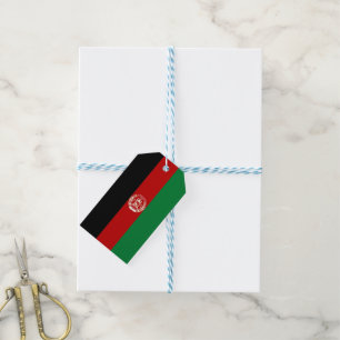 Afghanistan flag gift tags