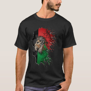 Afghanistan Flag Lion Free Afghanistan T-Shirt