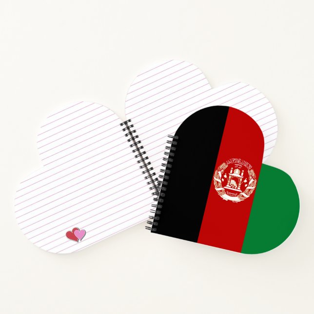 Afghanistan flag notebook (Inside)