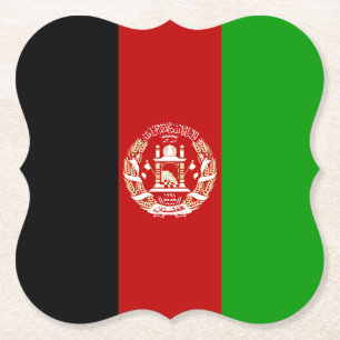 Afghanistan Flag Paper Coaster