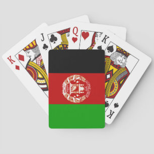 Afghanistan Flag Playing Cards