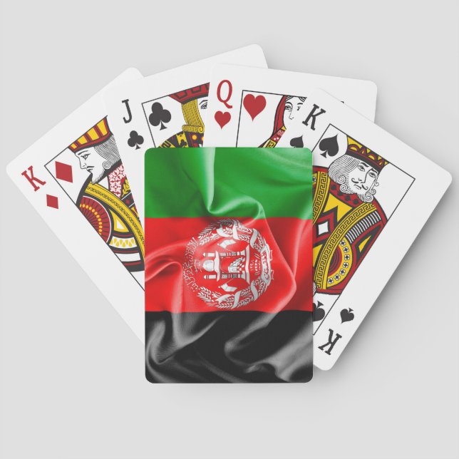 Afghanistan Flag Playing Cards (Back)