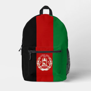 Afghanistan flag printed backpack