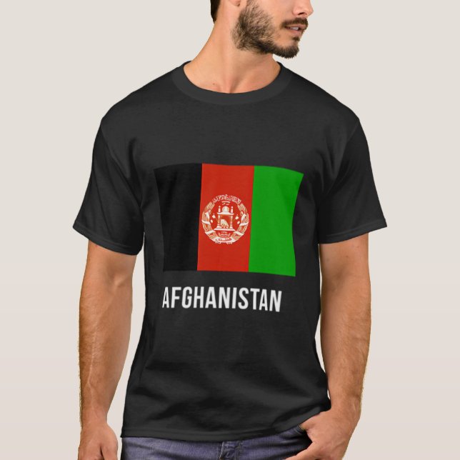 Afghanistan Flag Shirt Afghan (Front)