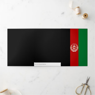 Afghanistan flag Tri-Fold card