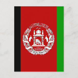 Afghanistan High quality Flag Postcard