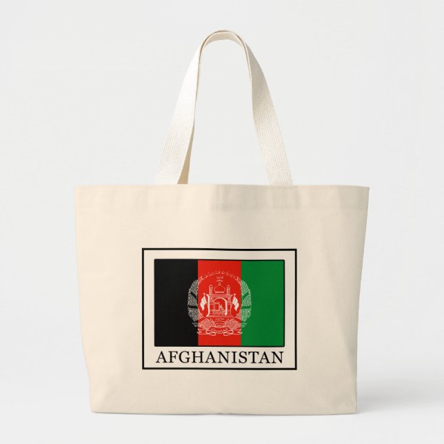 Afghanistan Large Tote Bag (Front)
