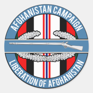 Afghanistan Liberation CIB Classic Round Sticker