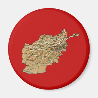 Afghanistan Map Magnet