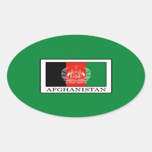 Afghanistan Oval Sticker