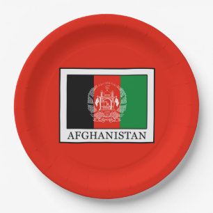 Afghanistan Paper Plate