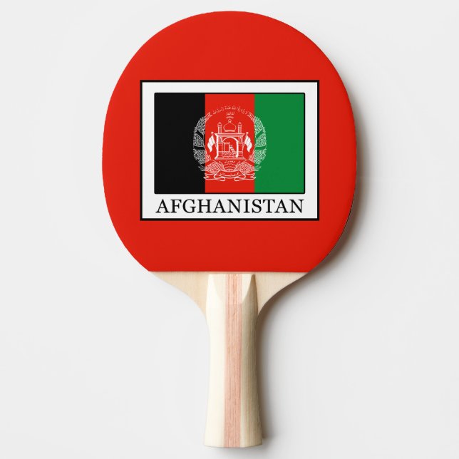 Afghanistan Ping Pong Paddle (Front)
