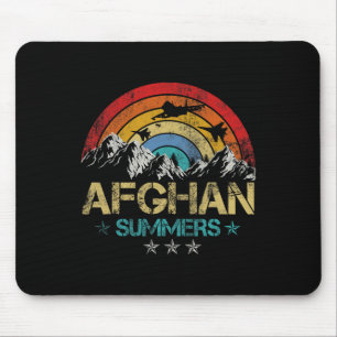 Afghanistan Summer Veteran Fighter Jet Patriotic 4 Mouse Pad