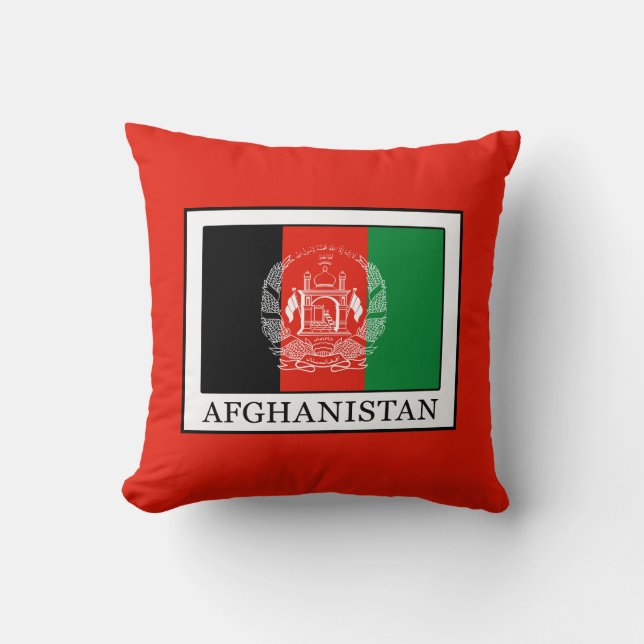 Afghanistan Throw Pillow (Front)