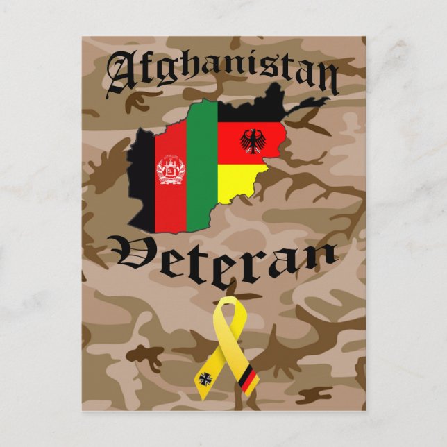 Afghanistan Veteran German Postcard (Front)