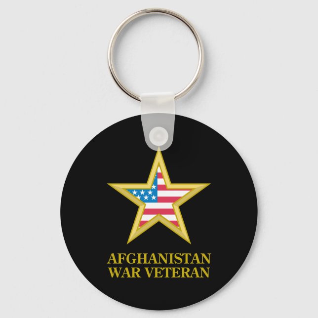 Afghanistan War Veteran Keychain (Front)