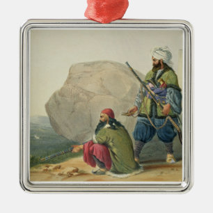 Afghaun Foot Soldiers in their Winter Dress, with Metal Ornament