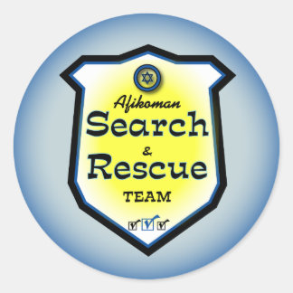 Afikoman Search & Rescue Team Classic Round Sticker