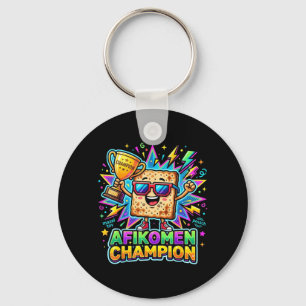 Afikomen Champion Funny Passover Matzah Winner Keychain