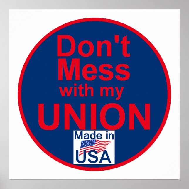 AFL UNIONS POSTER Print (Devant)