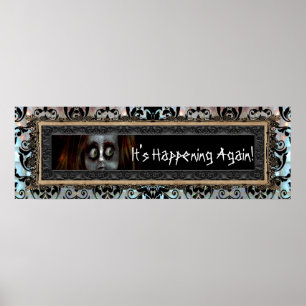 Afraid Doll Scary Halloween Poster