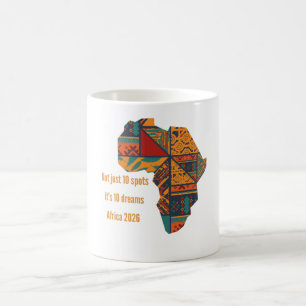 Africa 10 Dreams 2026 Soccer Fan Personalized Mug