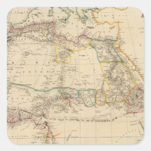 Africa 10 square sticker