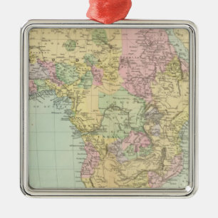 Africa 12 metal ornament