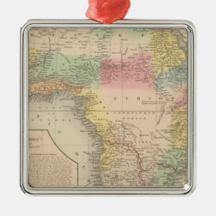 Africa 13 metal ornament