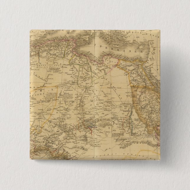Africa 14 2 inch square button (Front)
