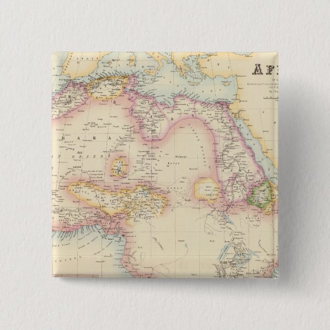 Africa 19 2 inch square button (Front)