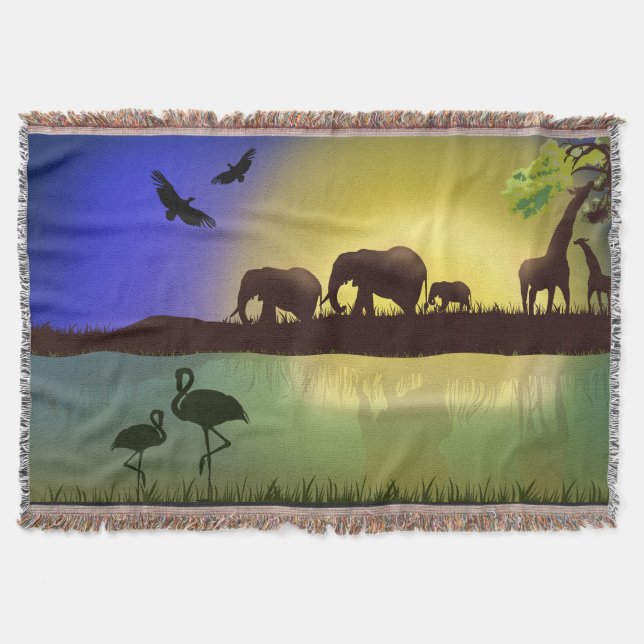 Africa 1 Throw Blanket (Front)