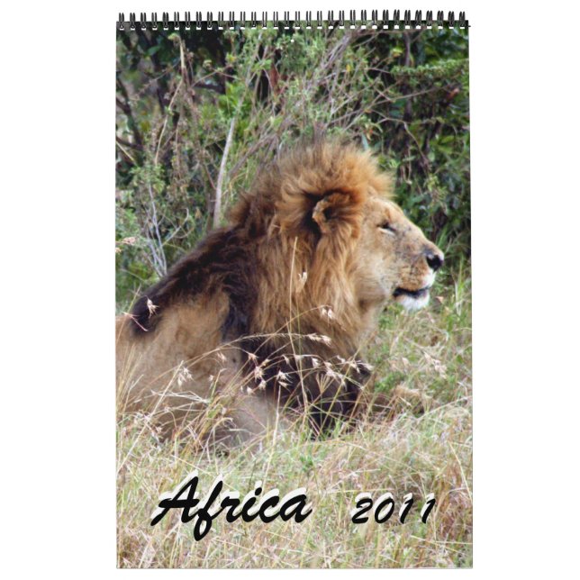 africa 2011 15 month single page calendar (Cover)