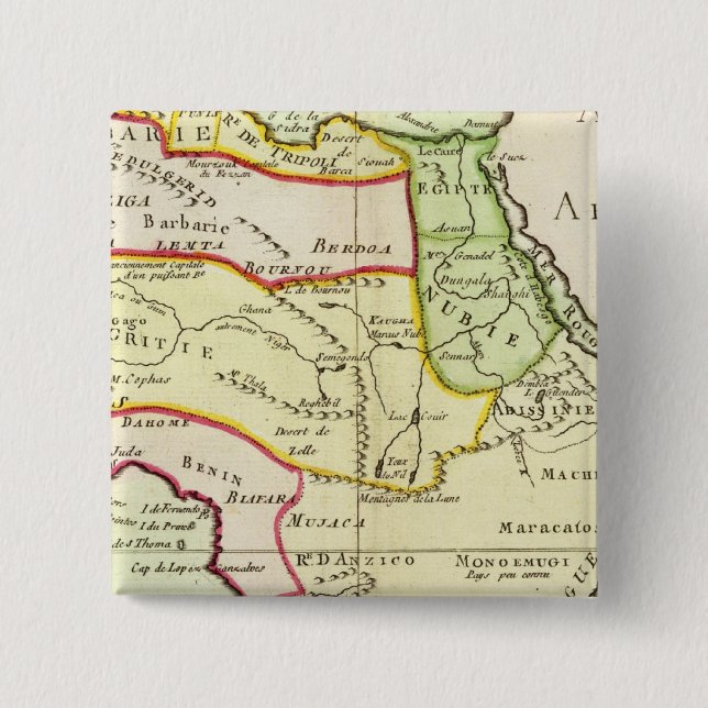 Africa 20 2 inch square button (Front)