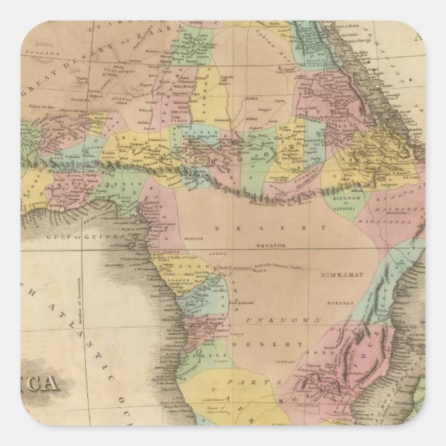 Africa 23 square sticker (Front)