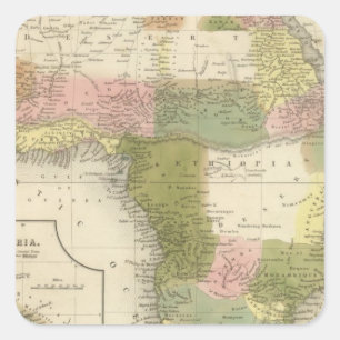 Africa 25 square sticker
