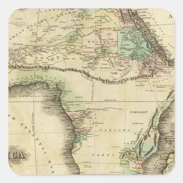 Africa 25 square sticker (Front)