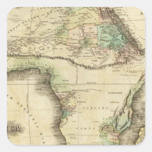 Africa 25 square sticker
