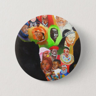 Africa 2 Inch Round Button