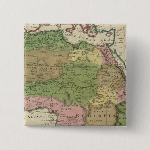 Africa 2 inch square button
