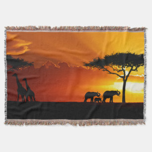 Africa 2 Throw Blanket