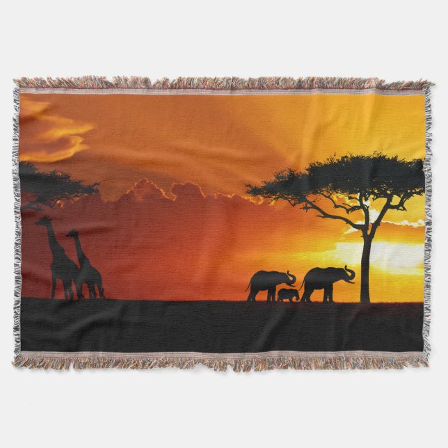 Africa 2 Throw Blanket (Front)