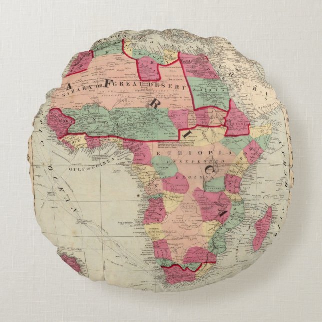 Africa 30 round pillow (Front)