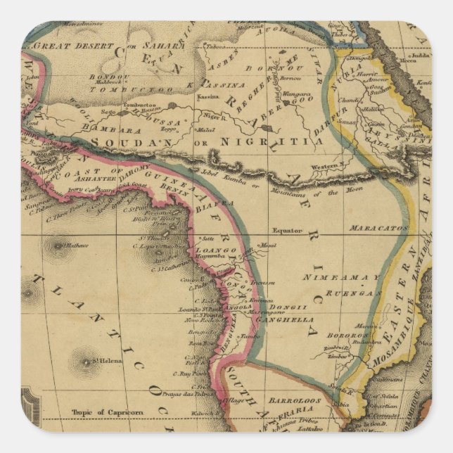 Africa 30 square sticker (Front)